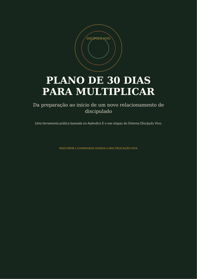 Capa do Plano de 30 Dias para Multiplicar