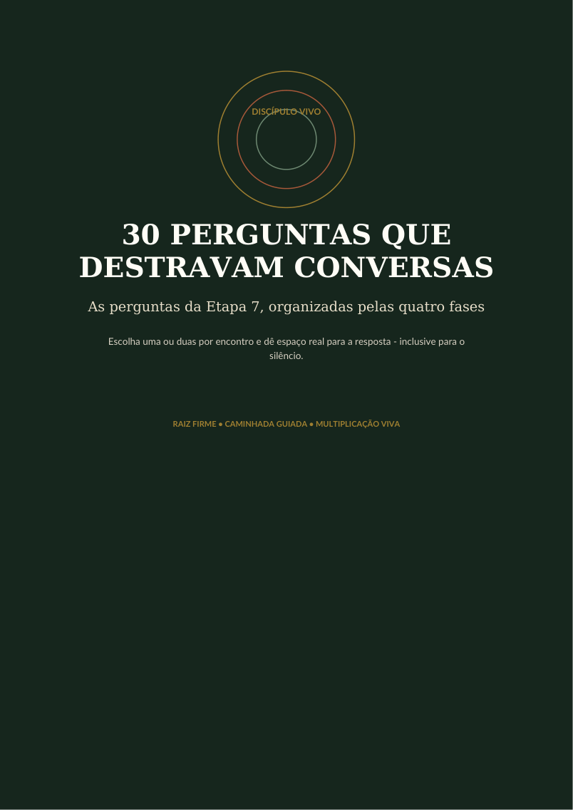 Capa de 30 Perguntas que Destravam Conversas