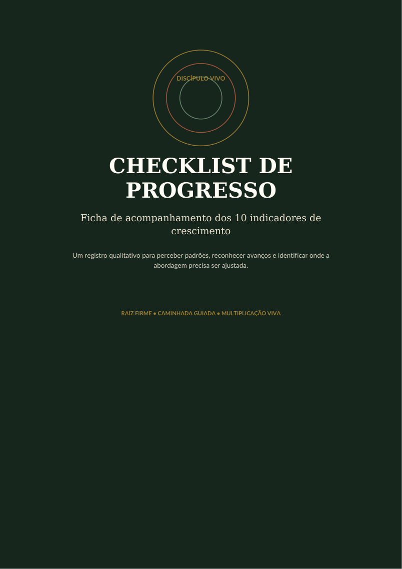 Capa do Checklist de Progresso