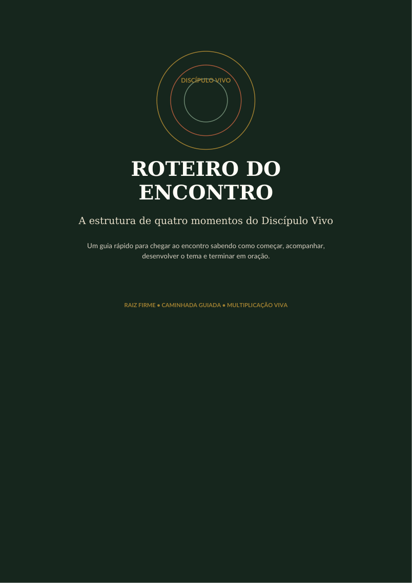 Capa do Roteiro do Encontro